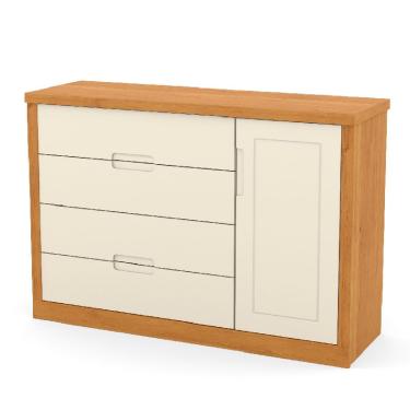 Imagem de Cômoda Infantil Tutto New Freijó Off White - Matic