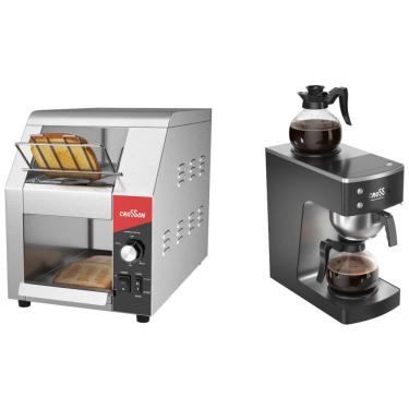 Imagem de Cafeteira  Comercial Crosson de 12 Xícaras e Tostador de Esteira Comercial.