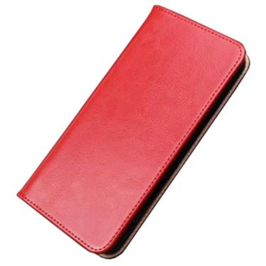 Imagem de HAO RIYLN Capas de couro real para Samsung Galaxy S25 Ultra/S25 Plus/S25, capa de telefone de couro de vaca com compartimentos para cartões, capa flip fólio, rosa, S25 Plus