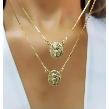 Imagem de Escapulário Anjo Da Guarda Banhado em Ouro 18k - Almadine Joias