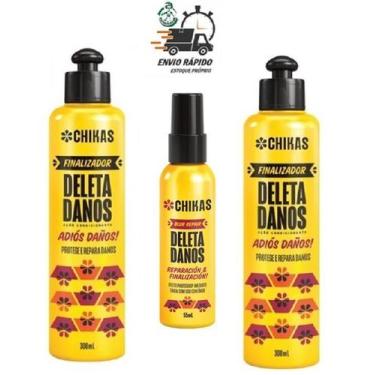 Imagem de Kit Deleta Danos Chikas Finalizador Térmico+ Reparador Ponta - Bio Ext