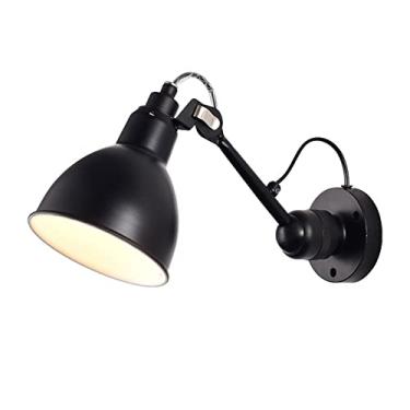 Imagem de HOSETEON Luminária de parede europeia - Personalidade Po Modernoom Luzes de Parede Retro Indurial Vento Corredor Lâmpada Cabeceira Apartamento - E27 Arandela de LED com Parafuso Swing