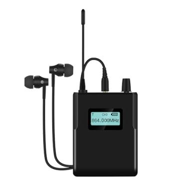 Imagem de de Monitor Sem Fio No Ouvido, Atualizado o Receptor IEM Sem Fio Digital 2.4g de 2,4g Com Exibição LCD para Ensaio de Banda de Performance Ao Vivo Em Estágio de Estúdio