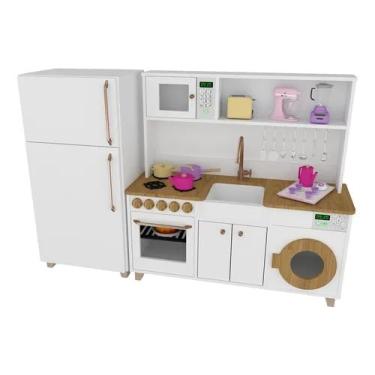 Imagem de Cozinha Infantil Geladeira E Máquina Manu Bf 100% Mdf