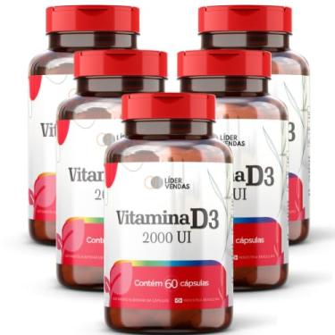 Imagem de Vitamina D3 2000 UI - 500mg com 60 cáps - 5 potes
