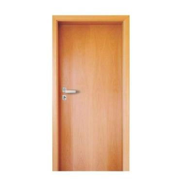 Imagem de Porta Completa Lisa em Madeira Semi Sólida 210x70 c/ Batente e Fechadu