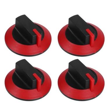 Imagem de Generic Puxador de fogão a gás, 4 peças, botões de controle de queimador de superfície de fogão, botão de controle de alcance, peça de substituição para queimador superior, 6,00 x 6,00 x 3,00 cm