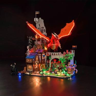 Imagem de BrickBling LED Light for Lego Dungeons & Dragons: Red Dragon's Tale, Compatible with Lego 21348 (Bricks Not Included)