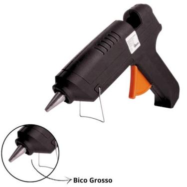 Imagem de Pistola De Cola Quente 40w Bivolt 127/220v Bico Grosso - Hai Brasil