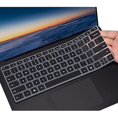 Imagem de Capa de teclado para Microsoft Surface Laptop 6/Surface Laptop 5/Surface Laptop 4/Surface Laptop 3 34.3 cm e 38.1 cm, Surface Book 3 34.3 cm e 38.1 cm, Surface Laptop Protector Accessories Skin, preto