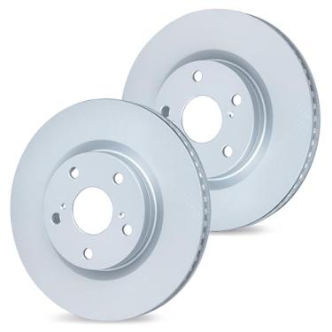 Imagem de R1 Concepts Freios dianteiros e rotores | Rotores de freio em branco | Rotores de freio a disco dianteiro| Serve para Hyundai Elantra 2022-2024; Hyundai Kona 2022-2023