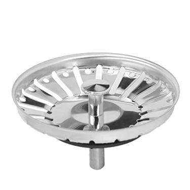 Imagem de Cesta de filtro de pia da cozinha rolagem de aço inoxidável de drenagem fácil tamanho universal para casa