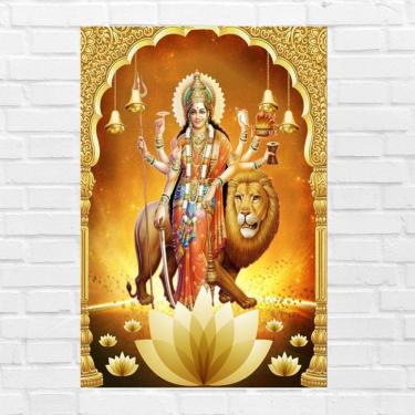 Imagem de Placa Decorativa Mdf Durga Tamanho 20x27cm Modelo 3
