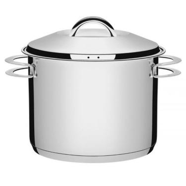 Imagem de Caldeirão Tramontina Solar Inox - 28cm Preto Com Inox