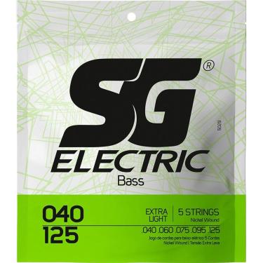 Imagem de Encordoamento Para Contrabaixo 5 Cordas .040 Extra Leve Sg