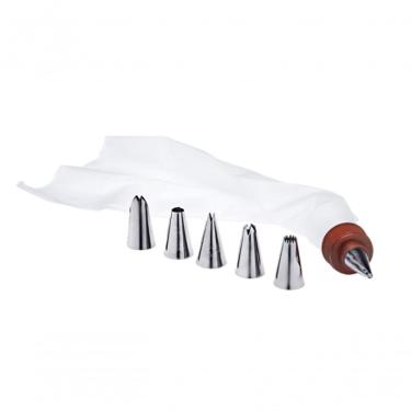 Imagem de Saco De Confeiteiro Com Bicos Para Decoração Com Creme Confeitaria Açúcar