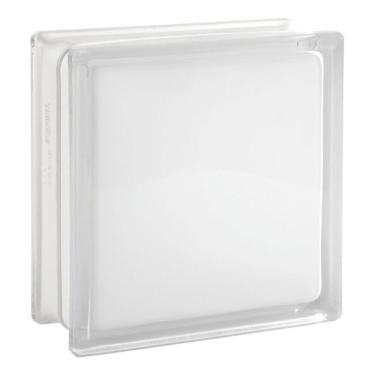Imagem de Tijolo Bloco De Vidro Wave Colorido 19x19x8 Un Tradestar Branco