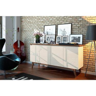 Imagem de Aparador Para Sala Buffet Ambiente Classic 1.6 Off White Freijó - Imcal