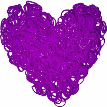 Imagem de Yowamho Elástico Lilás 900 Com 24 Clipes Em S E 1 Pequeno Crochê, Elástico, Difícil De Quebrar.