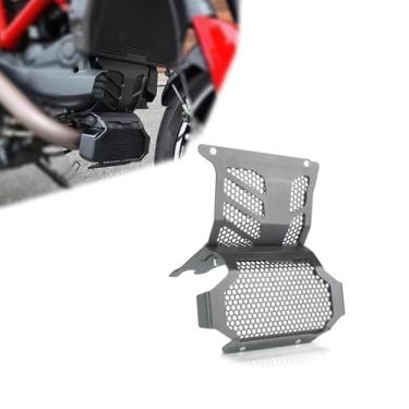 Imagem de OXLLONE Protetor de radiador de óleo protetor de motor protetor de motor conjunto completo de 2 peças para Hypermotard 950/939 2016-2021