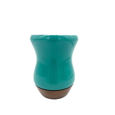 Imagem de Cuia de Chimarrão Madeira Imbuia Michelon, Verde