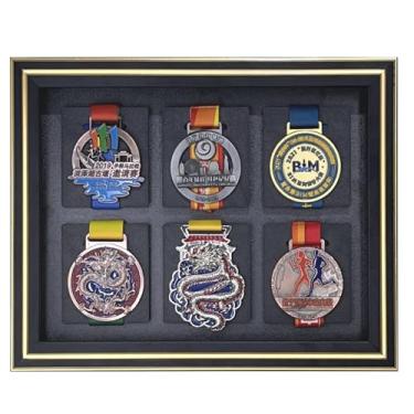 Imagem de HAIZIMI Moldura Para Medalha De Maratona - Estojo Medalhas, Porta-Retratos 3D, Corredor, Maratona, Campeão Corrida, Futebol, Ginástica E Todos Os Esportes (Ps6)