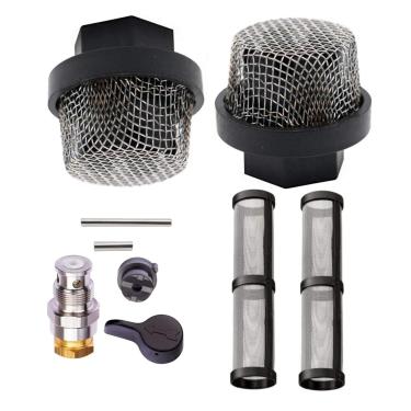 Imagem de TALSWIF (1+2+2Pk) Válvula De Pulverização Prime 235014 E Tela Filtro Entrada Unf 246385 7/8 Polegadas Kit Substituição Do Coletor Da Bomba 246384 Para Pulverizador Tinta Sem Ar Graco 390 395 490 495