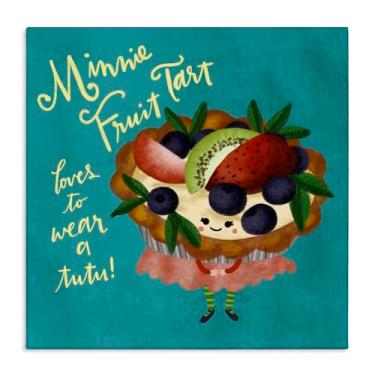 Imagem de Stupell Industries Mini Fruit Tart Loves Tutu Canvas Wall Art Design por Giao Williams, 17 x 17