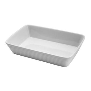 Imagem de Refratario 25,5x16,5x5cm de Porcelana Linea Branco - Lyor