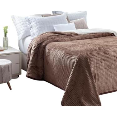 Imagem de Manta Cobertor Canelada Casal Com Sherpa Premium (Tabaco)