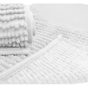 Imagem de Tapete Para Banheiro Top Microfibra Antiderrapante 38x58 Coloridos - H