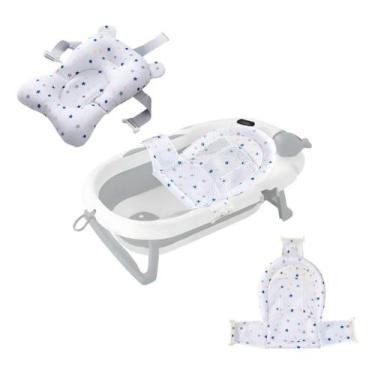 Imagem de Banheira Com Termômetro Redinha E Cama Redutora Para Bebê - Tibaby, Br