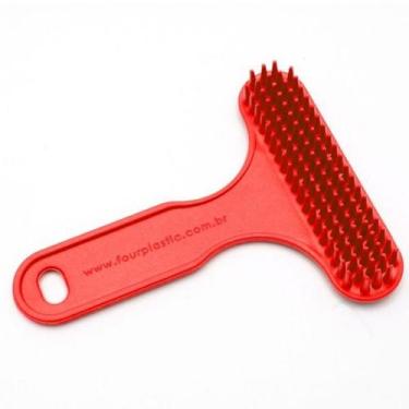 Imagem de Escova plástica Rastelo pente para cachorros e gatos - four plastic, v