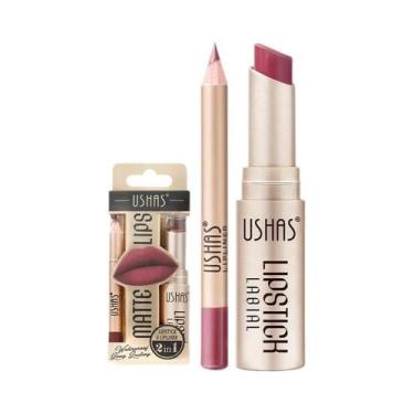 Imagem de Conjunto De 12 Batons Matte De Longa Duração À Prova D'água USHAS Bato