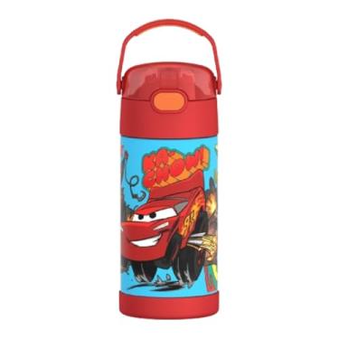 Imagem de Thermos Garrafa térmica infantil Funtainer, aço inoxidável, 355 ml, Carros