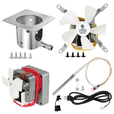 Imagem de Subody Cldkz Kit Completo De Peças De Reposição Para Pit Boss E Traeger, Motor De Broca, Ventilador De Indução Para Grelha, Queimador De Fogo Com Parafusos, Ignitor Hot Rod Com Fusível, Para Grelhas