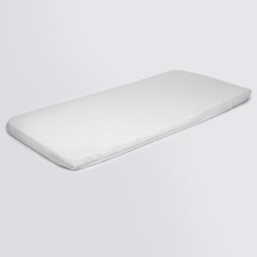 Imagem de Colchonete Para Carrinho Bebê Modelo Moises Tradicional Universal Espuma Soft (Branco)