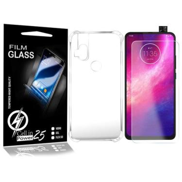 Imagem de Película Vidro + Capa COM BORDA Moto One Hyper XT2027-1 - Cell In Powe