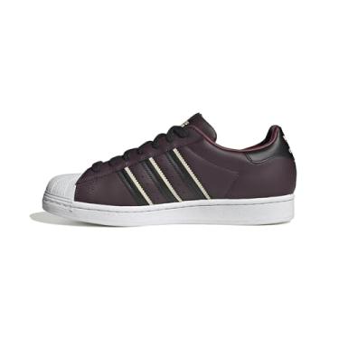 Imagem de adidas Originals Tênis masculino Superstar RT Fashion, Sombra marrom/vermelho sombra/preto, 38