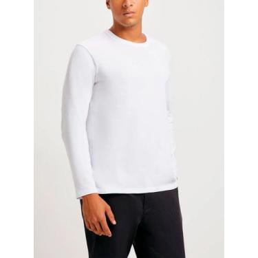 Imagem de Camiseta Manga Longa Hering 026X Masculina World Algodão T. P/XXG, XXG