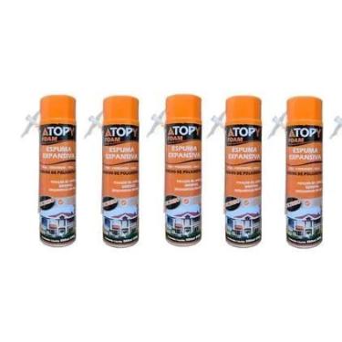 Imagem de kit com 5 Espuma Expansiva PU Vedação 500ml 340g - Atopy