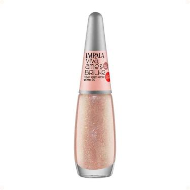 Imagem de Esmalte Glitter 3D Impala Viva, Ame e Brilhe Viva com Amor 7,5ml