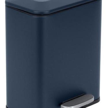 Imagem de Lixeira De Chão Para Banheiro 5L Metal 29X23X20Cm - Azul - Aemaxx