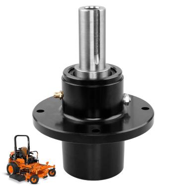 Imagem de ATRACYPART Conjunto de eixo para cortador de grama adequado para SCAG 46020 461663 46400 46631, Ferris 1530301 – Serve para decks de 122 cm, 132 cm, 154,9 cm – Ferro fundido resistente com encaixe