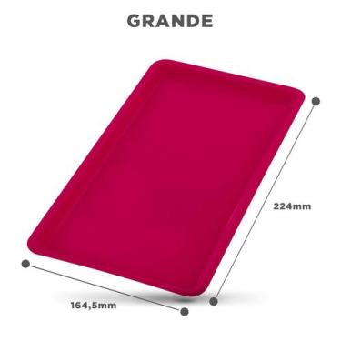 Imagem de Bandeja autoclavável grande - lysanda, Vermelho escuro
