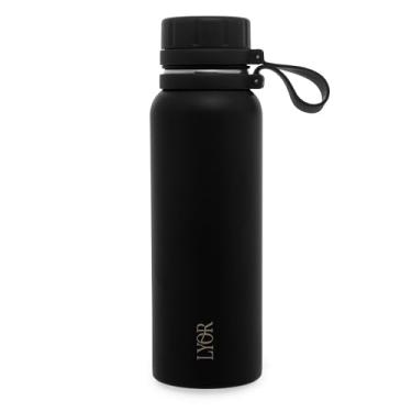 Imagem de LYOR - Garrafa Térmica de Aço Inox Explorer Preta 650ml