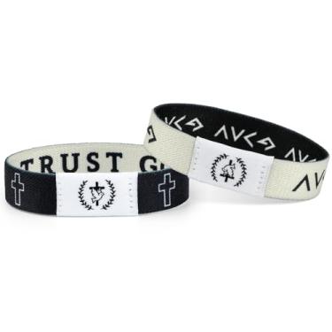 Imagem de Pinsit Pulseira de versículo bíblico diário, pulseira cristã para mulheres e homens, pulseira de presente de Jesus Cristão, One Size, Fibra de poliéster, Sem Pedra Preciosa