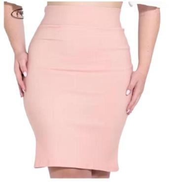 Imagem de Saia Midi Lápis Moda Evangélica Veste Bem Plus Size Confortável - KGEN