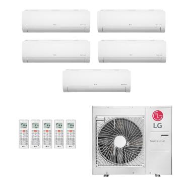 Imagem de Ar-Condicionado Multi Split Inverter LG 36.000 (3x Evap HW 9.000 + 2x Evap HW 12.000) Quente/Frio 220V