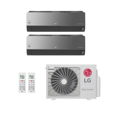 Imagem de Ar-Condicionado Multi Split Inverter LG 18.000 (2x Evap HW Artcool 9.000) Quente/Frio 220V